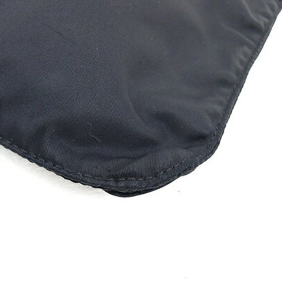 PRADA Shoulder Bag Black Nylon Pochette Triangle - Picture 4 of 10
